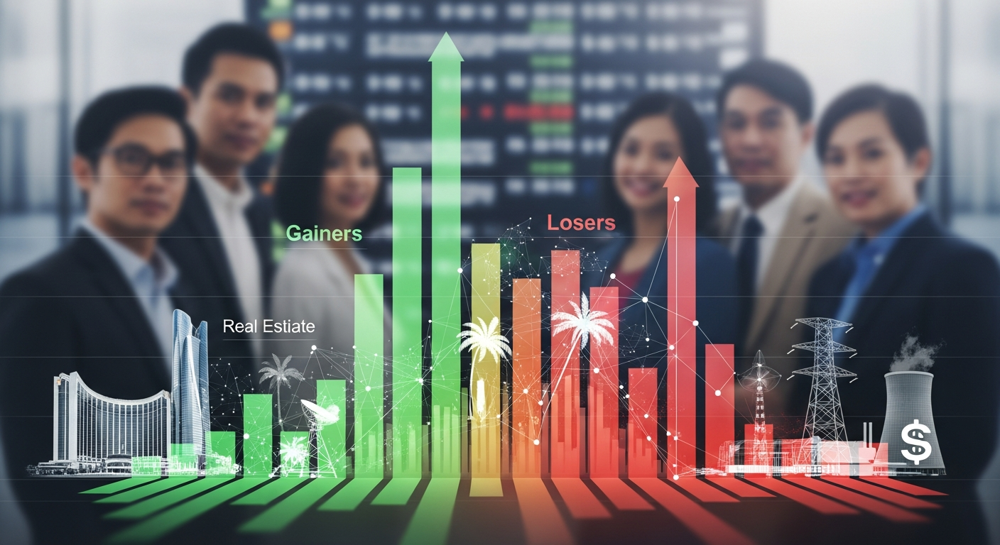 Philippine Equities See Mixed Fortunes: SRDC, SUN Lead Gainers While ABG, SPC Tumble
