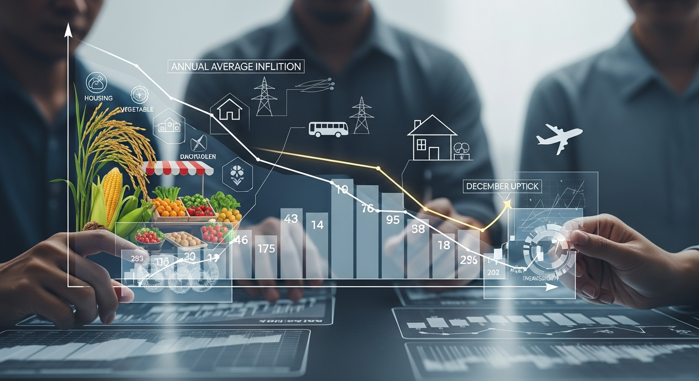 Philippine Inflation Eases Significantly in 2025 Despite December Uptick